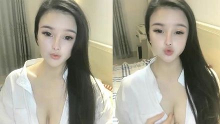 高颜值白色衬衣妹子【童颜巨乳】大黑牛自慰